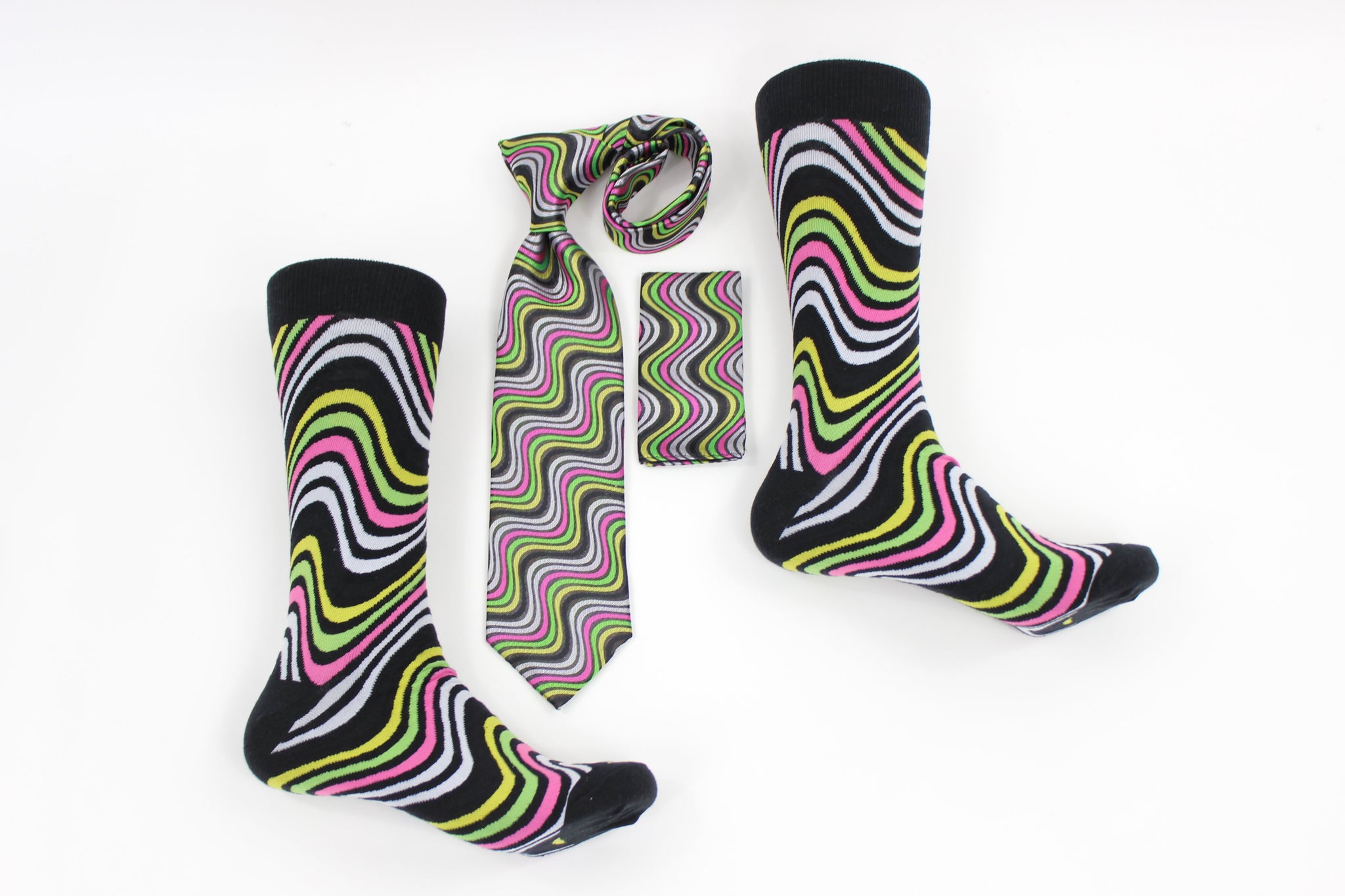 CRYPTO STRIPE A2 -Tie & Sock Combo