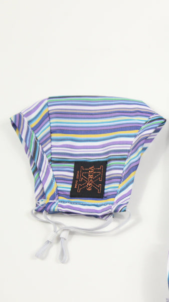Purple Multi Stripe Face Mask