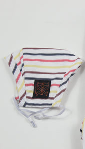 Wine Multi Stripe Face Mask