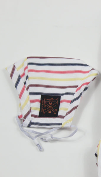 Wine Multi Stripe Face Mask